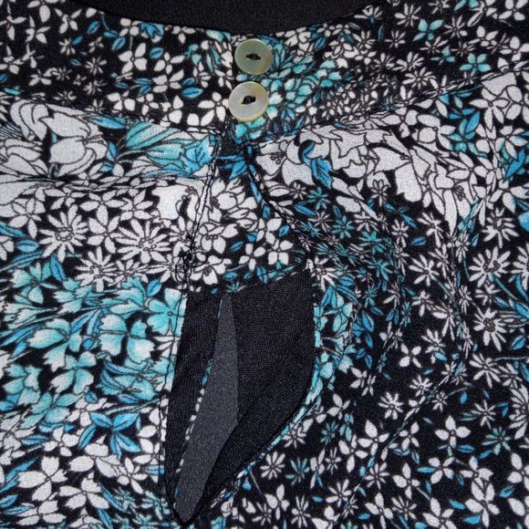 Entro Mini Dress Tunic Size Medium Lined Sleeveless Floral Design Length 34" NEW - Picture 14 of 16